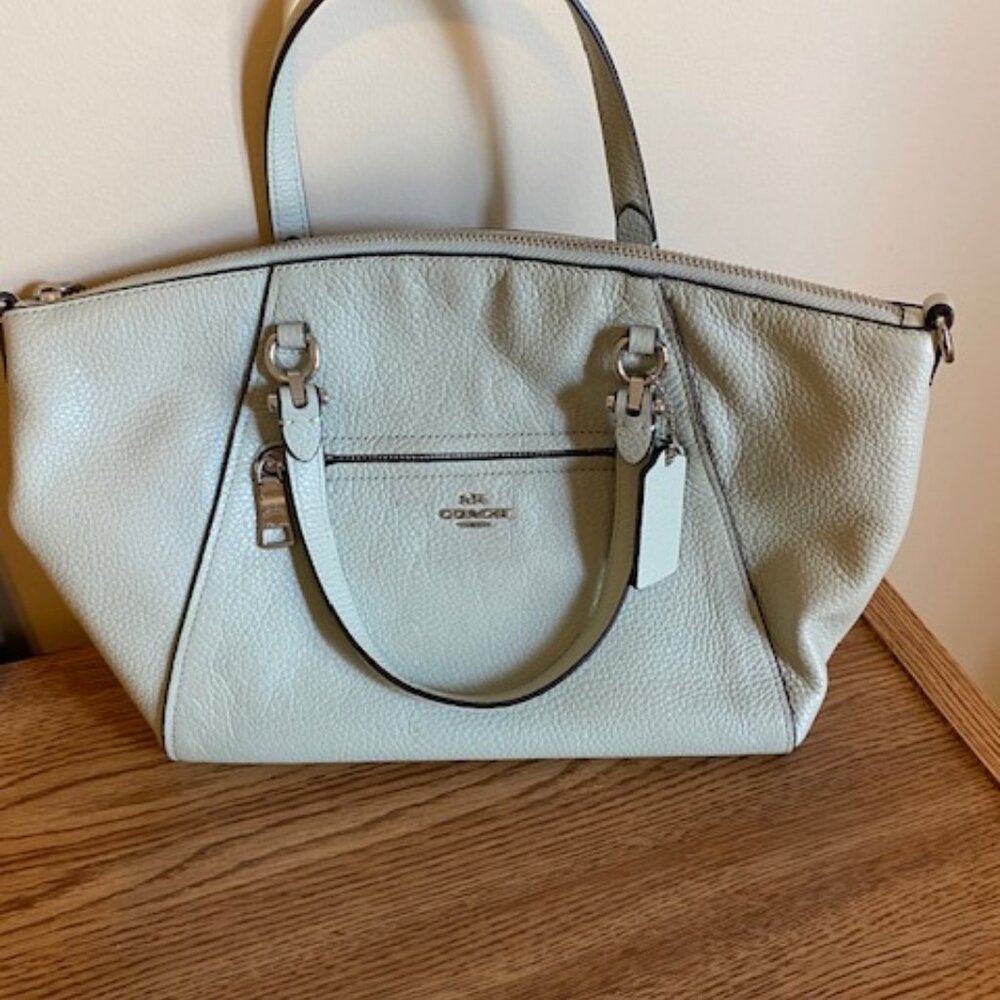 PRAIRIE SATCHEL (COACH 79997) SV/PALE GREEN